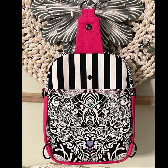 Colorful Peacock Rainbow Convertible Backpack Sling - Picture 5 of 15